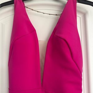 Nicole Bakti Hot Pink Gown Size 6
